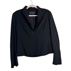 Lafayette 148 NY Women’s Black Wool Lightweight Blazer 8 Classic Office Workwear